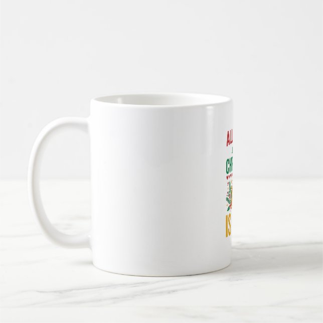 Caneca De Café Design de Bebida de Feriado Christmas Brew (Esquerda)