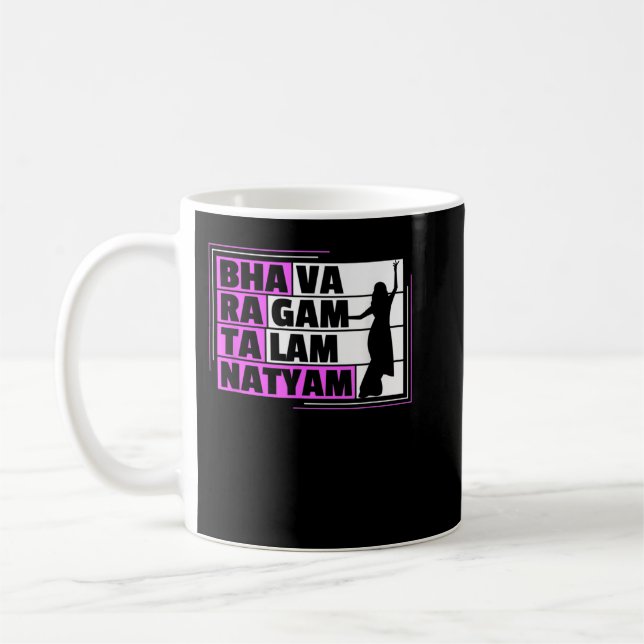 Caneca De Café Design de Bharatanatyam para um bailarino Bharatan (Esquerda)