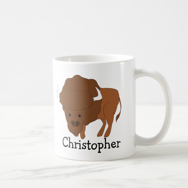 Caneca De Café Design de Bisonho Personalizado (Direita)