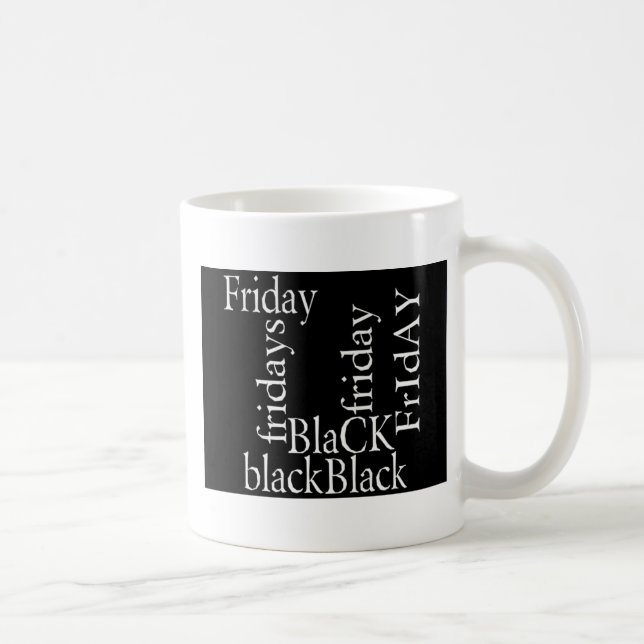 Caneca De Café Design de Black Friday (Direita)