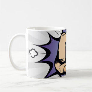 Caneca De Café design de bolhas de quadrinhos de pop. Ilustração 