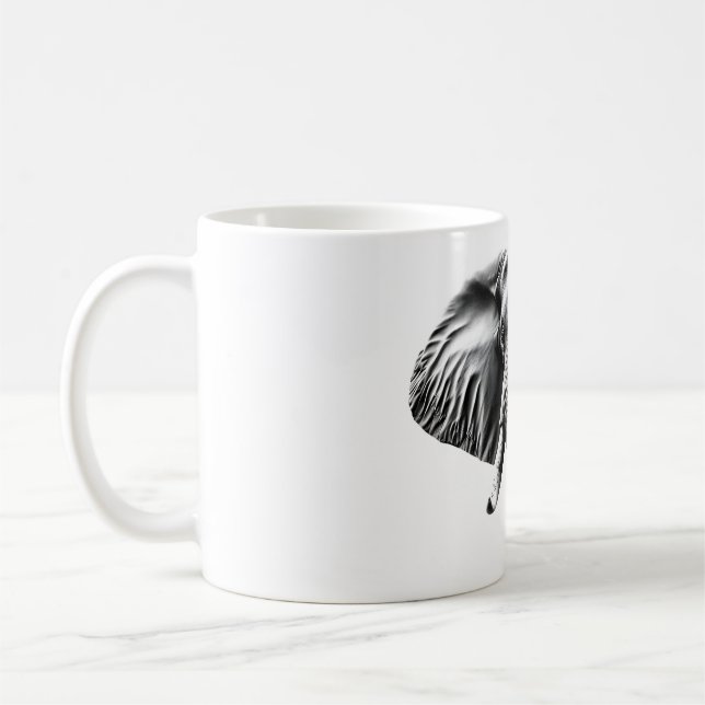 Caneca De Café Design de Cabeça de Elefante - Inspire Força (Esquerda)