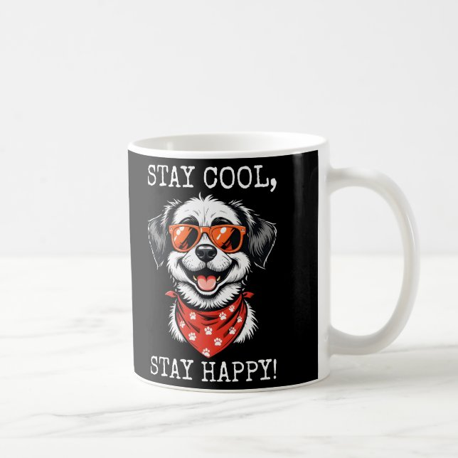 Caneca De Café Design de Cachorro de Cartoon Divertido (Direita)