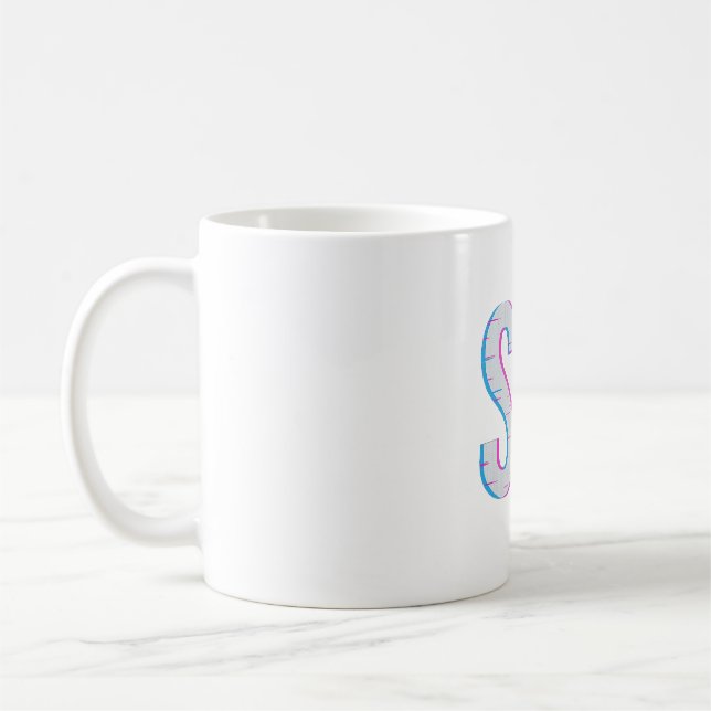 Caneca De Café Design de café "SIP" com pixel brilhante (Esquerda)