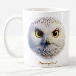 Caneca De Café Design de café SnowyOwl de duas faces