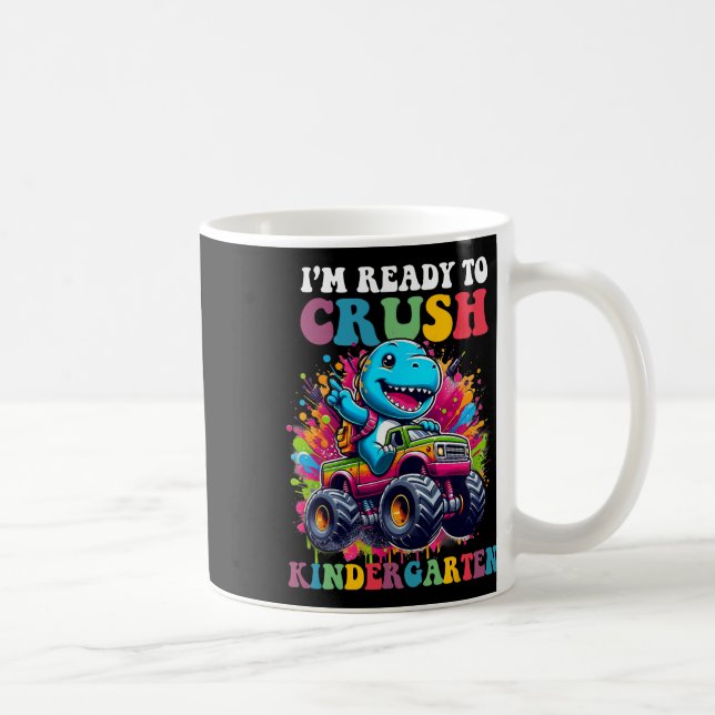 Caneca De Café Design de Caminhão de Dinossauro para Maternal Pro (Direita)