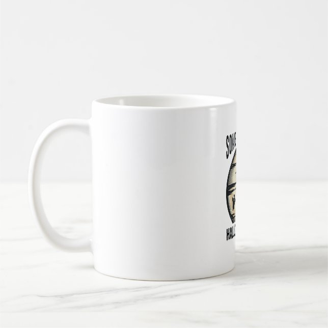 Caneca De Café Design de Camisa da Lua Fantasma de Trivia de Hall (Esquerda)