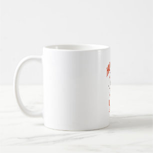 Caneca De Café Design de Camisa Vintage Divertido Gato Segure-se