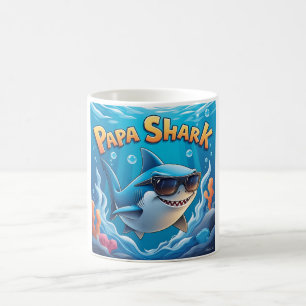 Caneca De Café Design de Cartoon legal Papa Shark