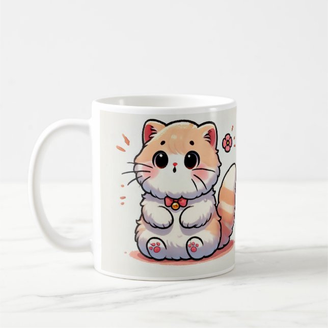 Caneca De Café Design de Cat Mug/Mug/ Equilibrado Puramente (Esquerda)