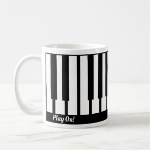 Caneca De Café Design de Chaves Piano legal