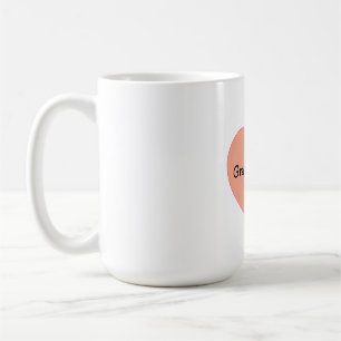 Caneca De Café Design de citação de coração grateful positiva