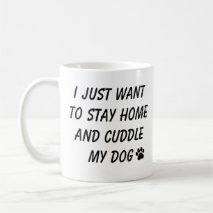 Caneca De Café Design de Citação Divertida de Mãe de Cachorro em