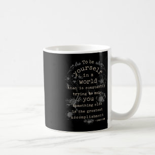Caneca De Café Design de citações de literatura inspiracional mot