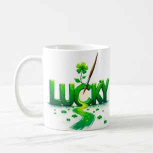 Caneca De Café Design de Clover para Rua. Dia de Patrick