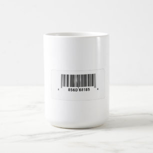 Caneca De Café Design de Código de Barras Minimalista