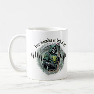 Caneca De Café design de comércio de fantasia Ceifador motiva