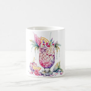 Caneca De Café Design de coquetel de Fruta colorida: Feliz Natal