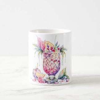 Caneca De Café Design de coquetel de Fruta colorida: Feliz Natal