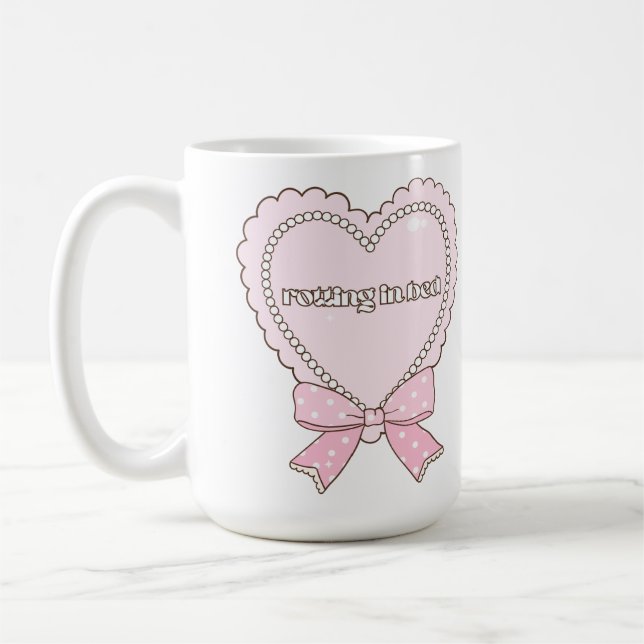 Caneca De Café Design de Coração apodrecendo na Cama | Pérolas e  (Esquerda)