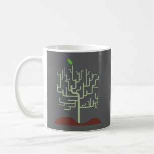 Caneca De Café Design de Crescimento da Metamorfose Simbólica