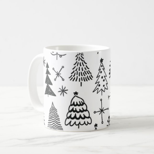 Caneca De Café Design de Crismas Mug (Frente Esquerda)