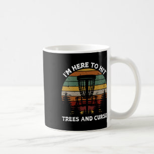 Caneca De Café Design de Disco de Golfe Retro para Homens Mulhere