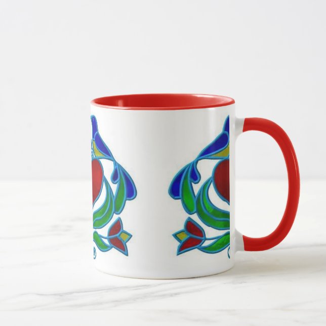 Caneca de café - design de Distelfink do Dutch do (Direita)