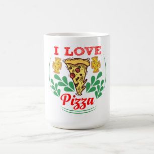Caneca De Café Design de Diversão Pizza Lover para Fanáticos Comi