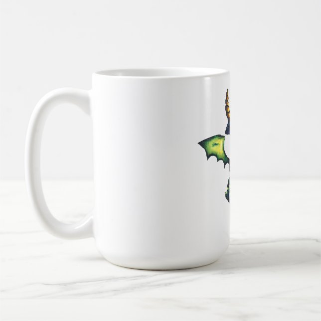 Caneca De Café Design de Dragão de Halloween (Esquerda)