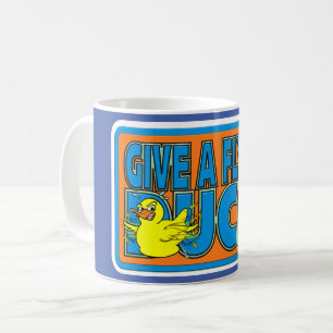 CANECA DE CAFÉ DESIGN DE DUCKING DE 4X4 COM FANTASIA ENGRAÇADA