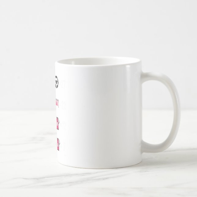 Caneca De Café Design de Enigma de Equação Matemática de Futebol  (Direita)