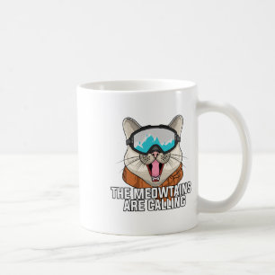 Caneca De Café Design De Esqui Para Homens Mulheres Skier Snowboa