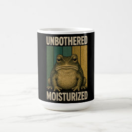 Caneca De Café Design de estética retrô de rã vintage