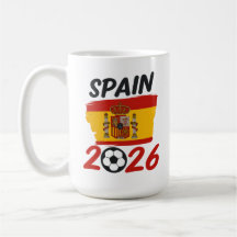 Design de Fã de Futebol Espanha 2026 com Cores da 