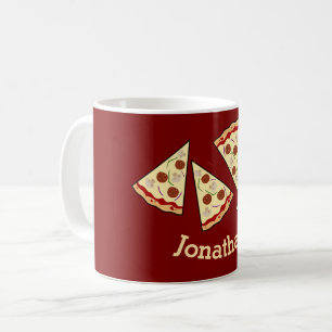 Caneca De Café Design de Fatias de Pizza 
