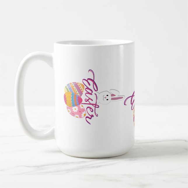 CANECA DE CAFÉ DESIGN DE FELIZ PÁSCOA (Esquerda)