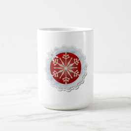 Caneca De Café Design de floco de neve Personalizável Natal