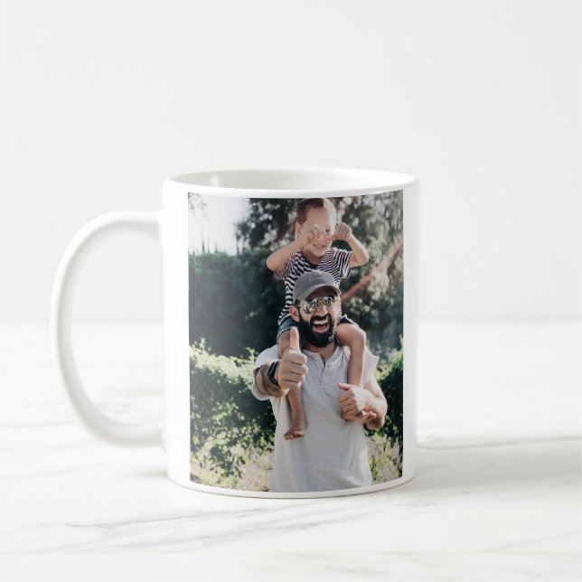 Caneca De Café Design de Fotografias Personalizadas (Esquerda)