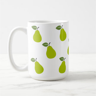 Caneca De Café Design de Fruta de de Pera Verde