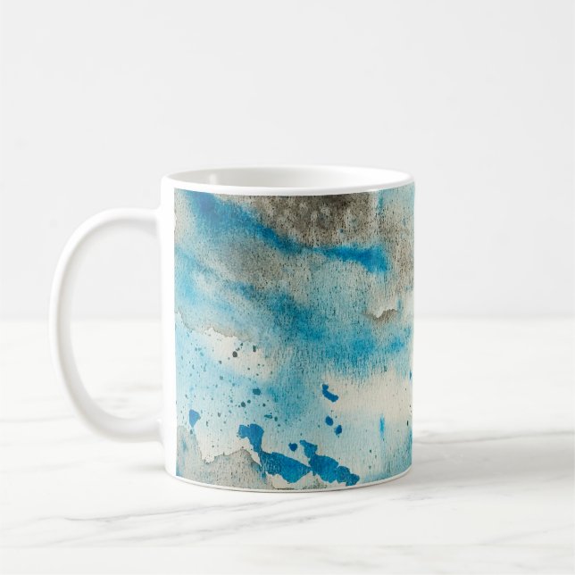 Caneca De Café Design de fundo de aquarela (Esquerda)