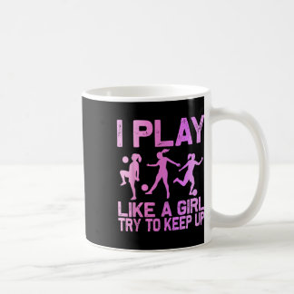 Caneca De Café Design de futebol engraçado para meninas mulheres