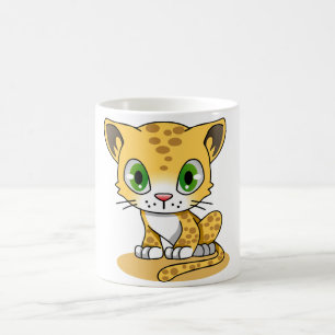 Caneca De Café Design de Gato Adorável