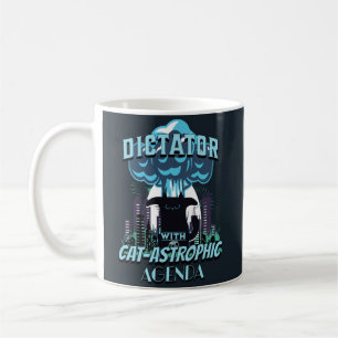 Caneca De Café Design de Gato Engraçado Catastrófico