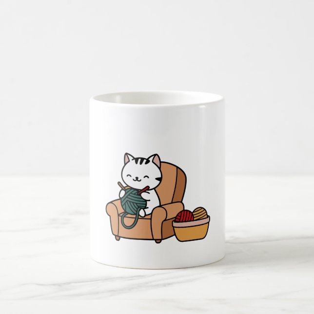 Caneca De Café design de gato fofo | design para gatos amantes (Centro)