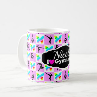 Caneca De Café DESIGN DE GINÁSTICA DE PILHA bonito