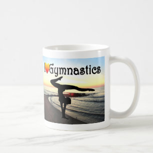 Caneca De Café Design DE GINÁSTICA RETIRADA