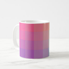 Caneca De Café Design de gradação de cores do arco-íris coloridas