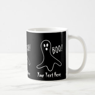 Caneca De Café design de gráficos shouting do Dia das Bruxas da