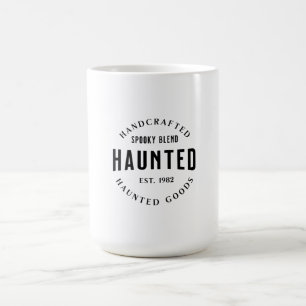 Caneca De Café Design de Halloween Assombrado Vintage